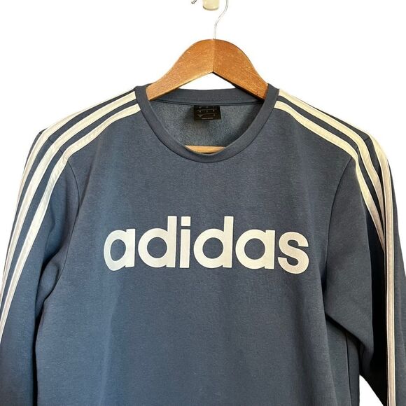 3 for $30! Adidas blue /grey crew neck sweater. Size small - Picture 4 of 8